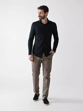 HUGO | Jerseyhemd Slim Fit KENNO | schwarz